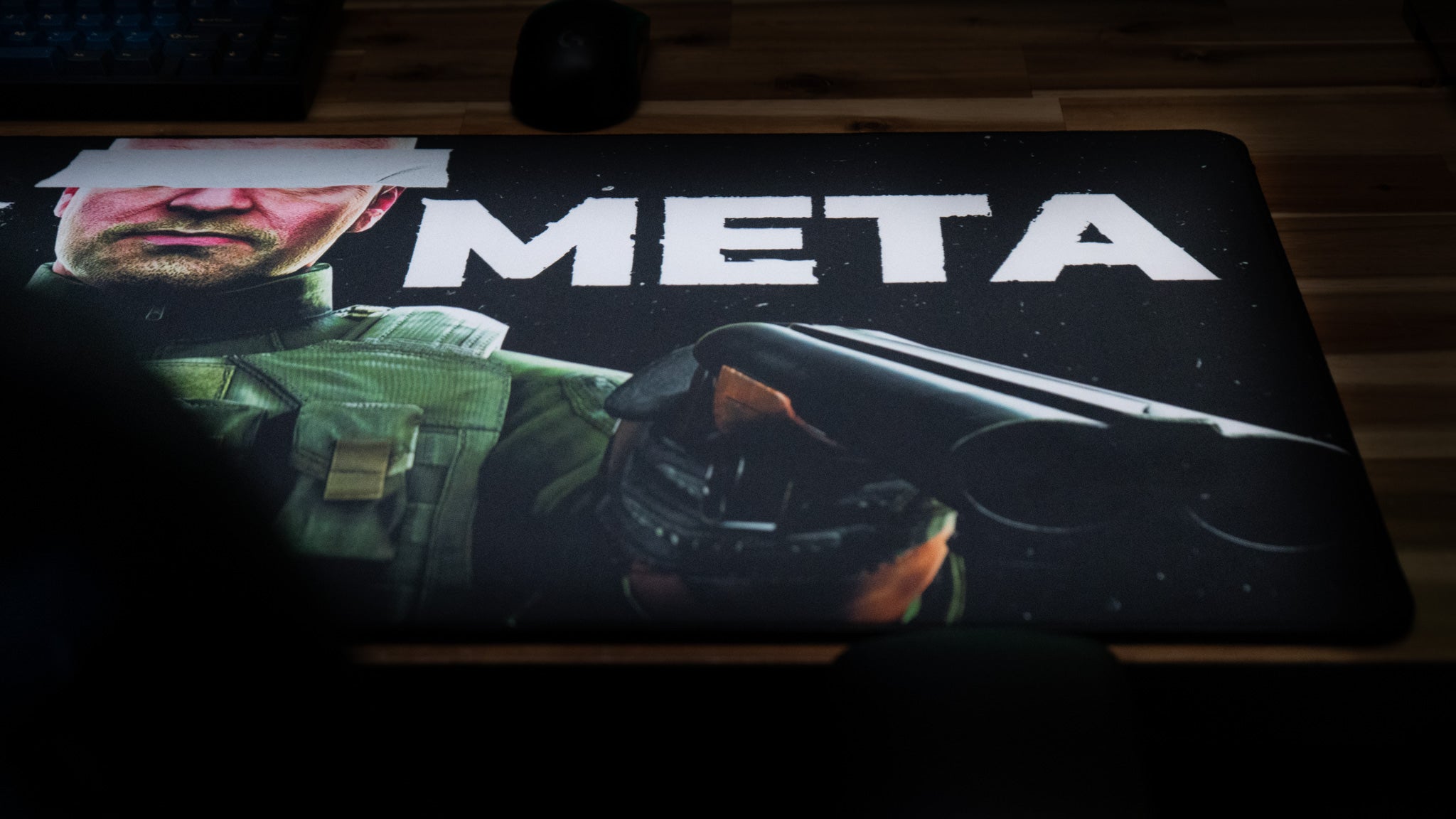 JesseKazam “F#*K META” XL Gaming Desk Mat – Limited Edition