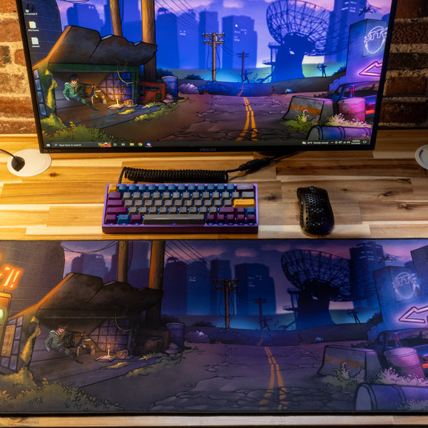 **RETIRED** Limited Edition - "Templetaps - Temple Town" Content Creator Collaboration Deskmat - Epic Desk