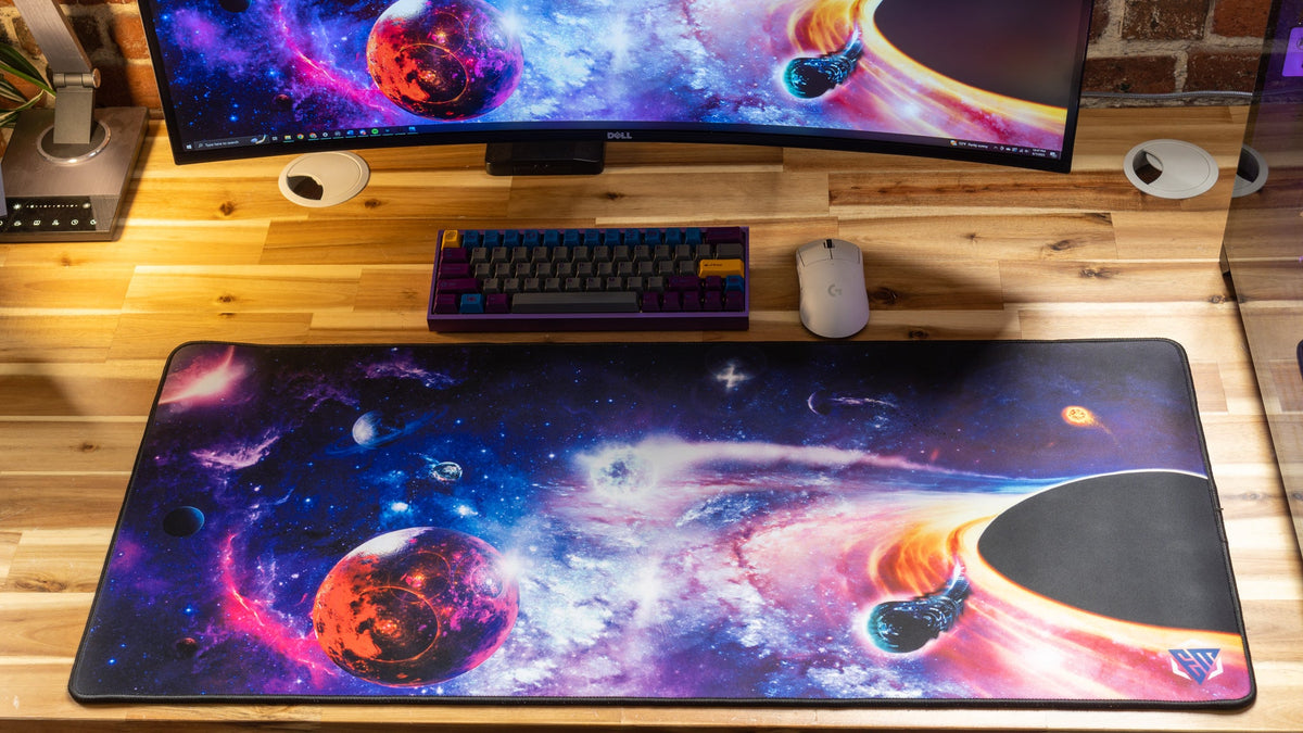 Cosmic creator collaboration desk mat