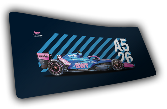"A526" BWT Alpine F1 XL gaming deskmat — Epic Desk