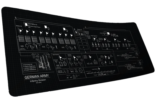 "1939 German Infantry Division" - Aldrahill Gaming Deskmat — Epic Desk