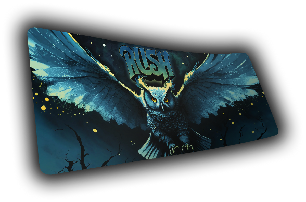 "Fly by Night" Rush XL gaming deskmat — Epic Desk