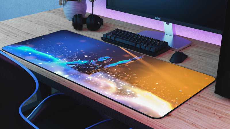 "Golden Spirit" — Rust Deskmat