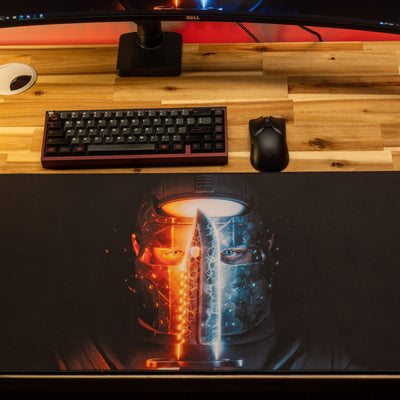 Motion "Fire and Ice" Limited Edition Content Creator Collaboration Rust Gaming Deskmat Mouse Pad
