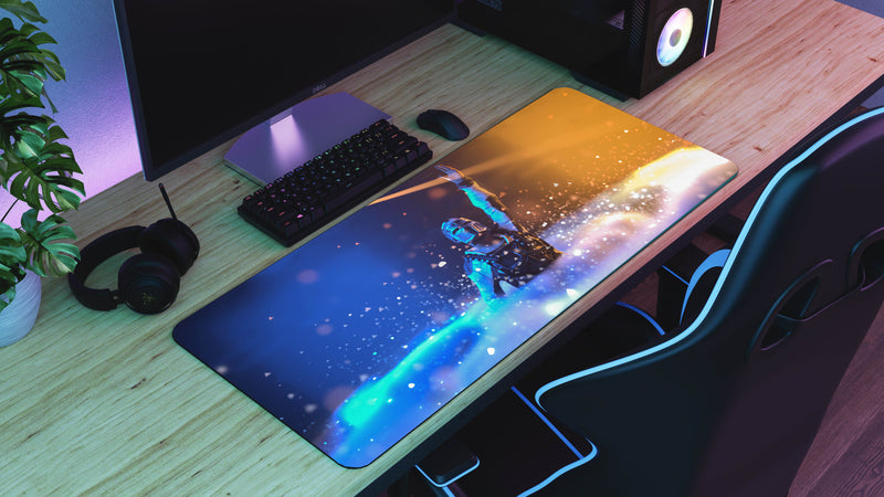 "Golden Spirit" — Rust Deskmat