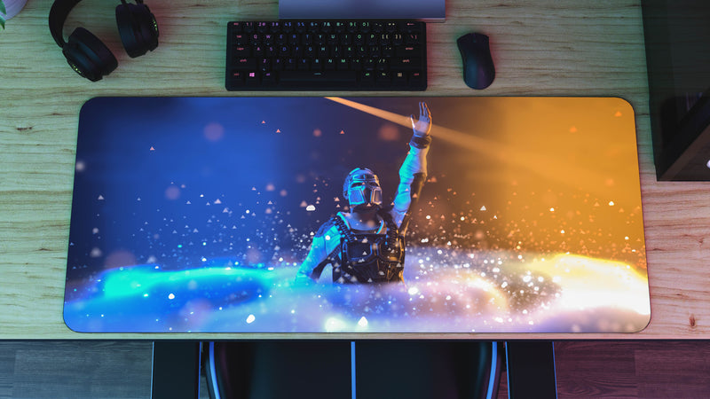 "Golden Spirit" Rust XL gaming deskmat — Epic Desk