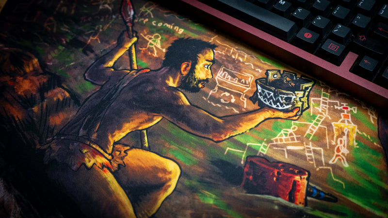 "Tales of a Past Wipe" — Rust Deskmat