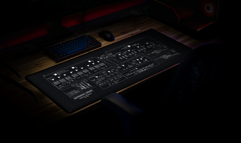"1939 German Infantry Division" - Aldrahill Gaming Deskmat