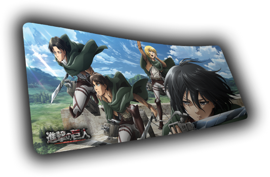"Scouts Advance" Attack on Titan XL gaming deskmat — Epic Desk
