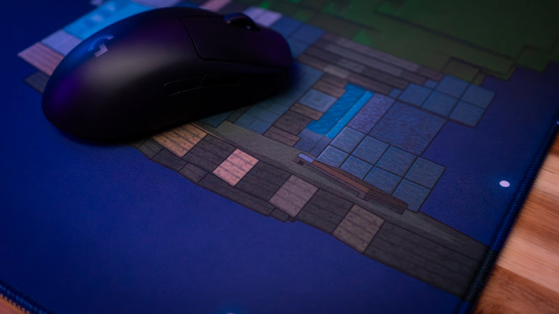 "Floating Islands" — Qbedwars Deskmat