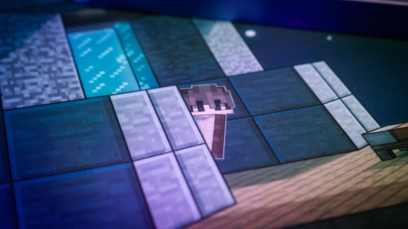 "Floating Islands" — Qbedwars Deskmat