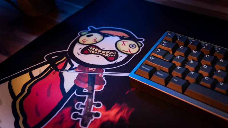"Fiddlin' Nero" — Chat History Deskmat