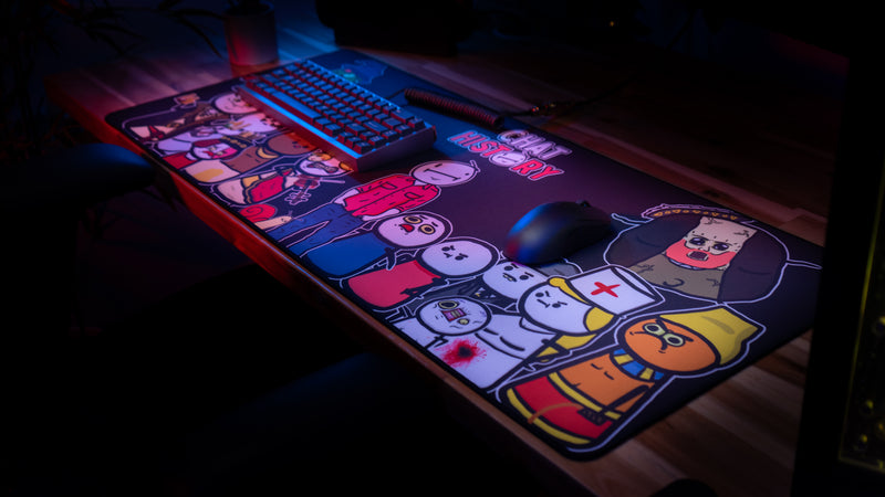 "The Gang" — Chat History Deskmat