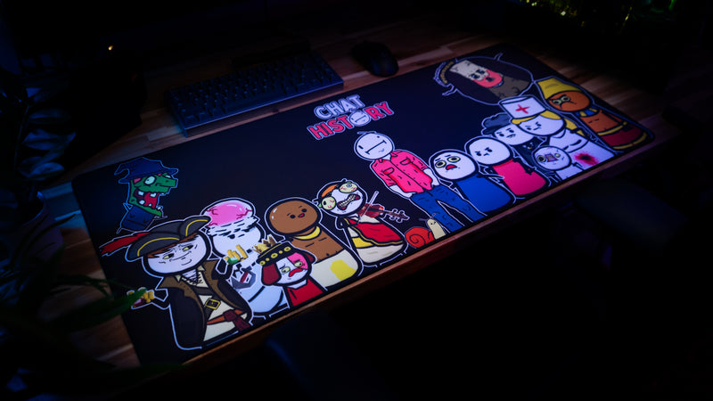 "The Gang" — Chat History Deskmat