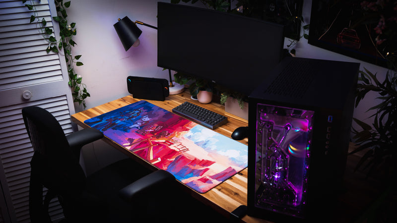 "Meowtain Expedition" — Catscapades Deskmat