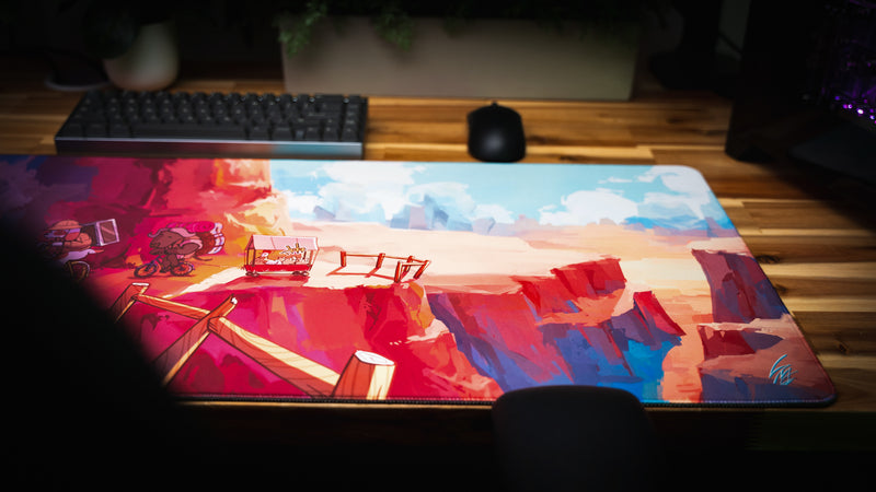 "Meowtain Expedition" — Catscapades Deskmat