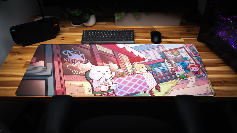 "Kittenberg Cafe" — Kawaii Deskmat