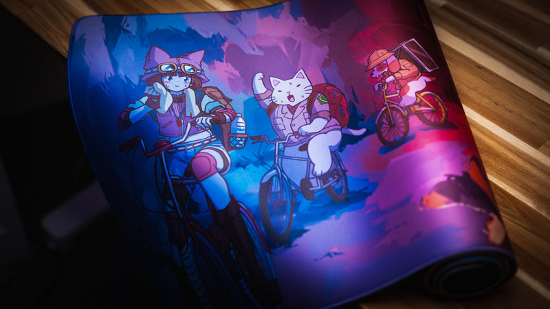 "Meowtain Expedition" — Catscapades Deskmat