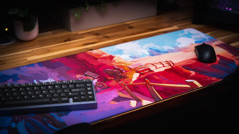 "Meowtain Expedition" — Catscapades Deskmat