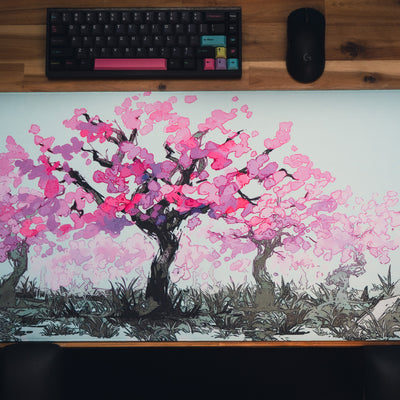 "Sacred Tree" Cherry Blossom Desk Mat - Limited Edition