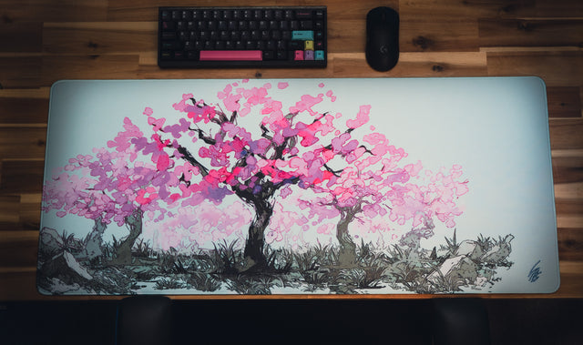 "Sacred Tree" — Cherry Blossom Deskmat