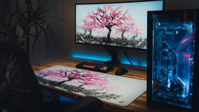 "Sacred Tree" — Cherry Blossom Deskmat
