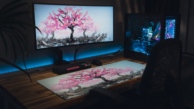 "Sacred Tree" — Cherry Blossom Deskmat
