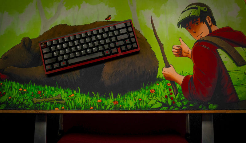 "Poking the Bear" — Tesla Deskmat