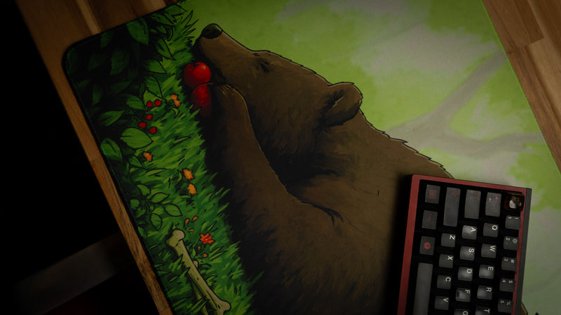 "Poking the Bear" — Tesla Deskmat