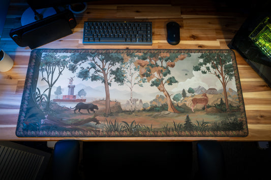 "The Sanctuary" Frost XL gaming deskmat — Epic Desk