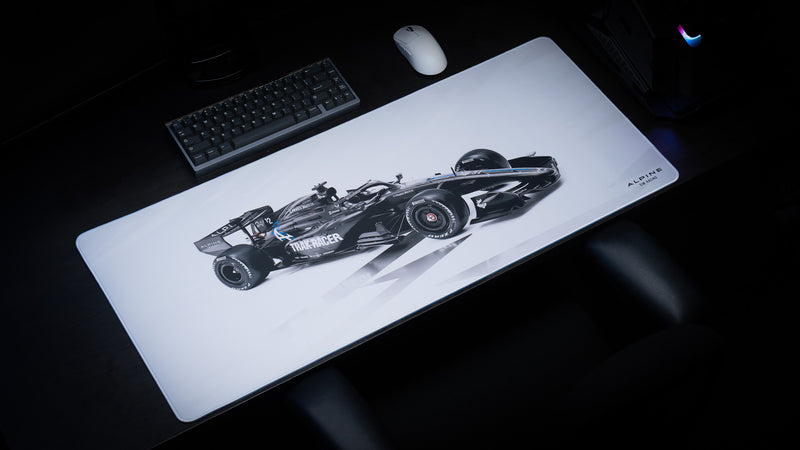"A526 Power" — Alpine Sim Racing Deskmat
