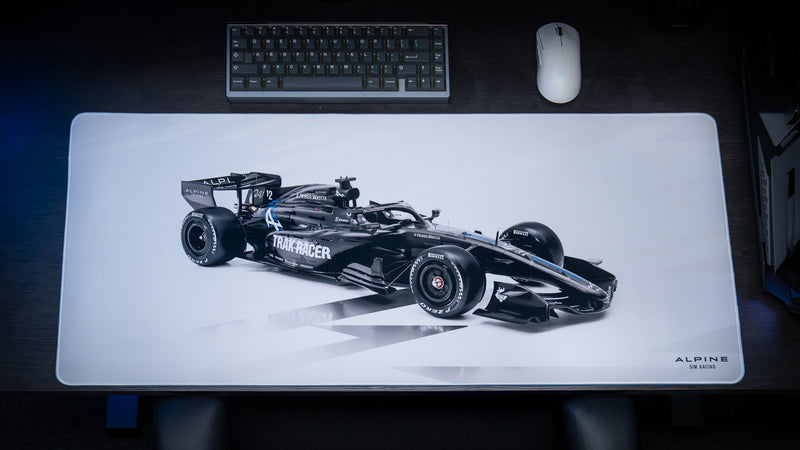 "A526 Power" — Alpine Sim Racing Deskmat