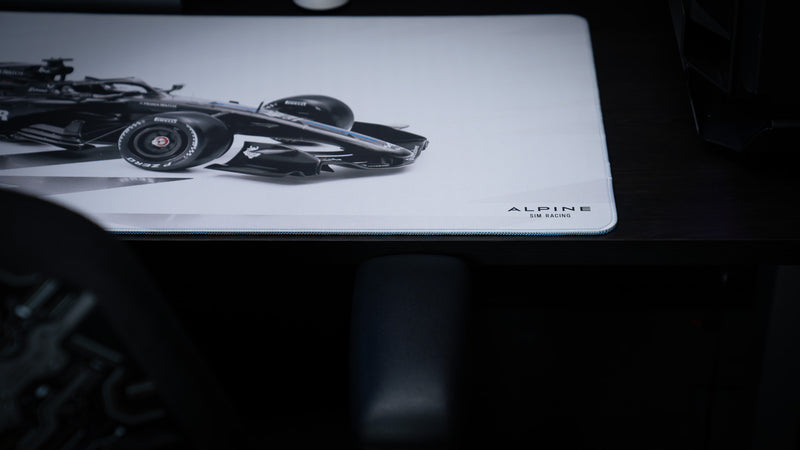 "A526 Power" — Alpine Sim Racing Deskmat