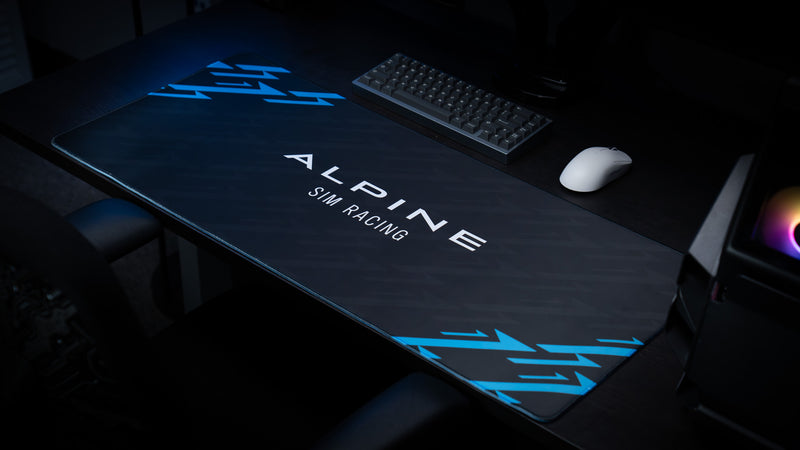 "Centerpiece" — Alpine Sim Racing Deskmat