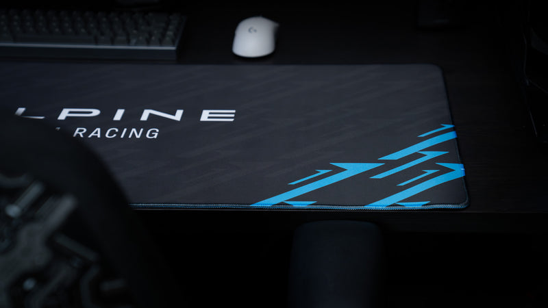 "Centerpiece" — Alpine Sim Racing Deskmat