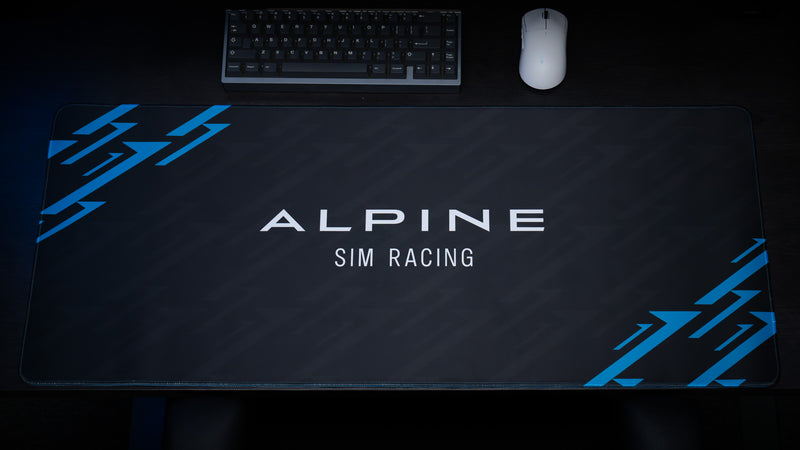 "Centerpiece" — Alpine Sim Racing Deskmat