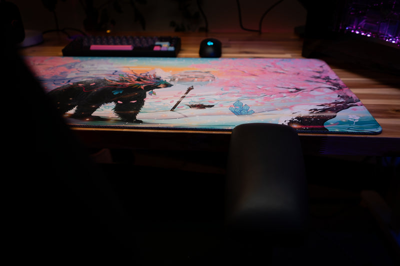 "Winter Sakura" — Rust Deskmat