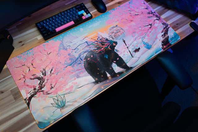 "Winter Sakura" — Rust Deskmat