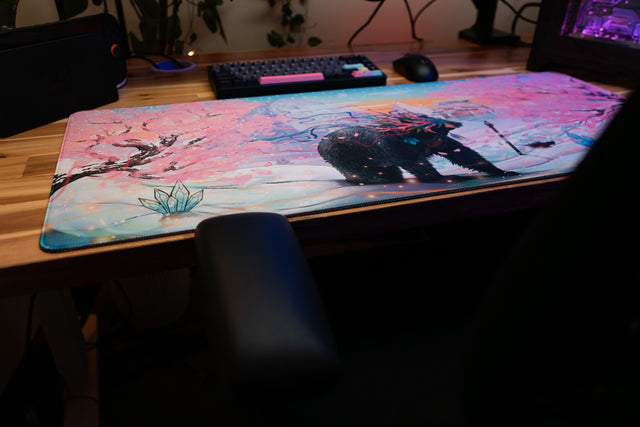 "Winter Sakura" — Rust Deskmat