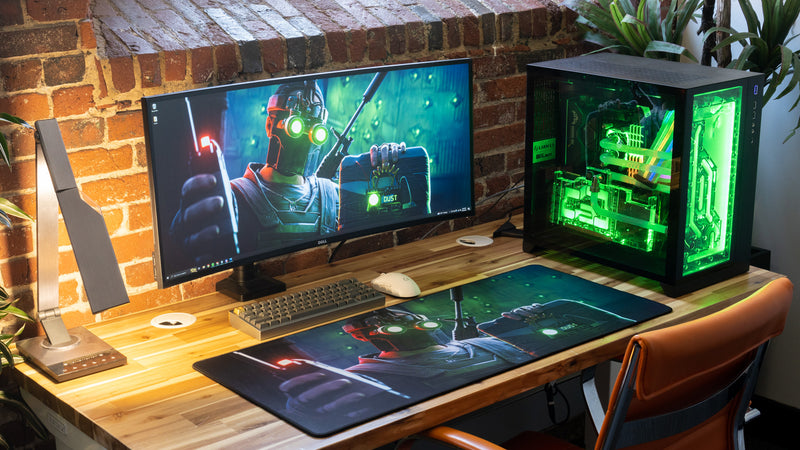 "Launch Rat" — Rust Deskmat