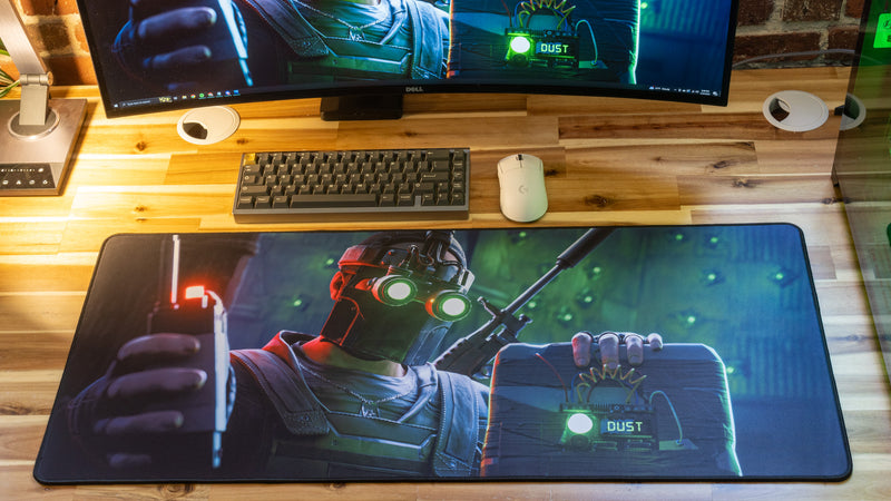 "Launch Rat" Rust XL gaming deskmat — Epic Desk