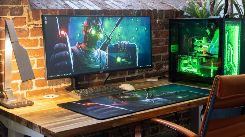 "Launch Rat" — Rust Deskmat