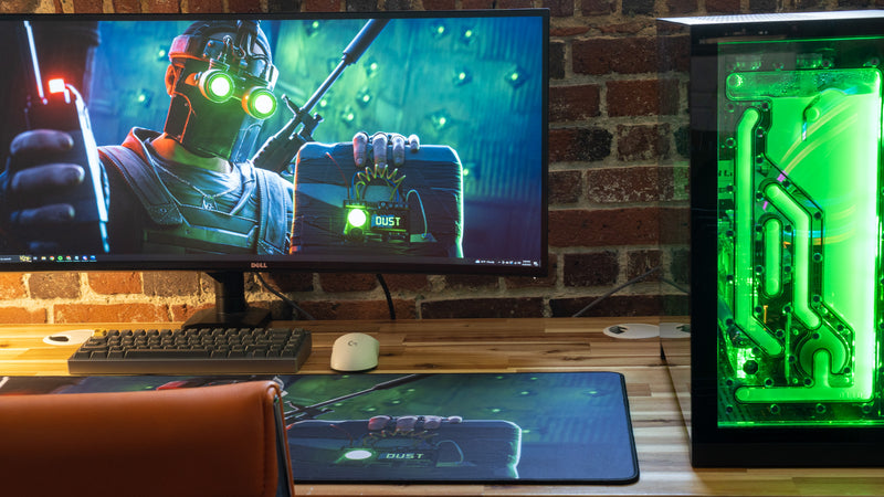 "Launch Rat" — Rust Deskmat