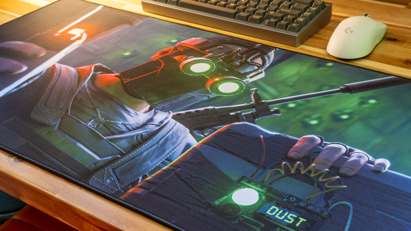 "Launch Rat" — Rust Deskmat