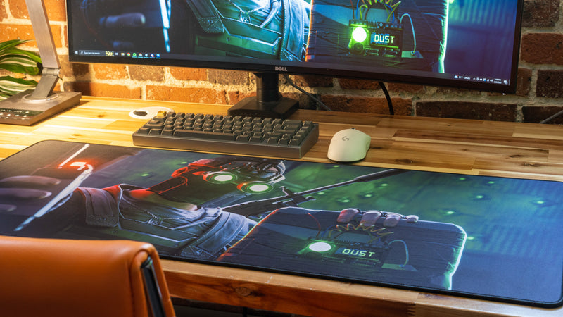 "Launch Rat" — Rust Deskmat