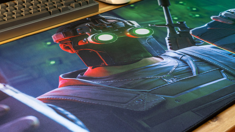 "Launch Rat" — Rust Deskmat