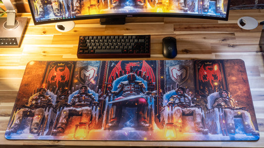 "KING TUNDERMOSTT" Rust XL gaming deskmat — Epic Desk
