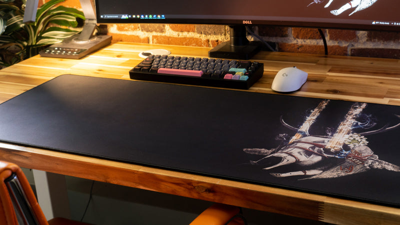 "Willjum's Paradise/Bone Helmet" — Rust Deskmat