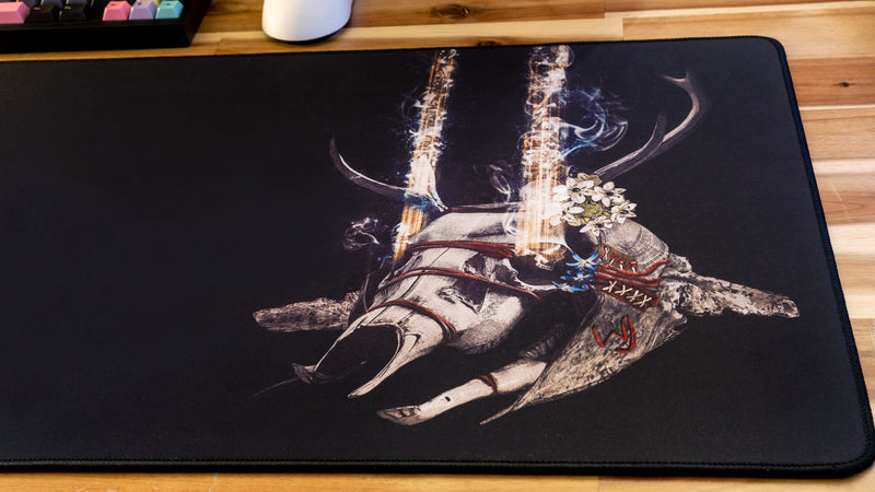 "Willjum's Paradise/Bone Helmet" — Rust Deskmat