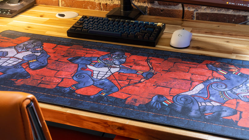 "ANCIENT OOKS" — Rust Deskmat